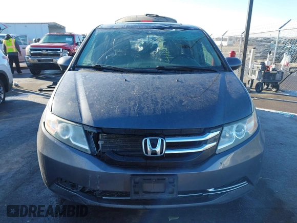 2014 Honda Odyssey EX-L with VIN 5FNRL5H61EB079739, listed as a IAAI auction lot 41659048 with 137,012 mi miles and . Bid and sale history available at carsss.com. Image 12.