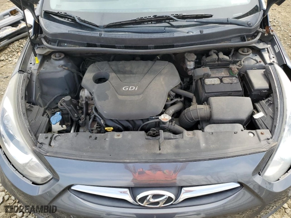 2013 Hyundai Accent SE with VIN KMHCU5AE7DU074888, listed as a Copart auction lot 50087305 with 166,406 mi miles and Salvage Title. Bid and sale history available at carsss.com. Image 11.
