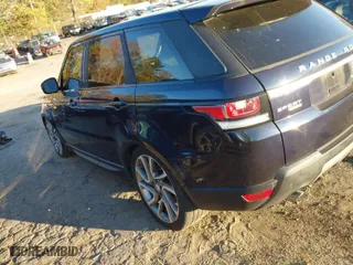 2017 Land Rover Range Rover Sport SE with VIN SALWG2FV8HA680636, listed as a IAAI auction lot 40927991 with 126,539 mi miles. Bid and sale history available at carsss.com. Image 3.