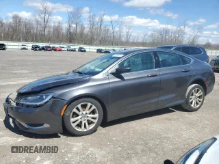 2016 Chrysler 200 Limited with VIN 1C3CCCAB3GN159828, listed as a Copart auction lot 53955315 with 165,238 mi miles and Salvage Title. Bid and sale history available at carsss.com. Image 1.