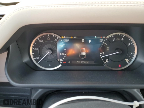 2023 Land Rover Defender SE with VIN SALEPEEU8P2115950, listed as a Copart auction lot 82717694 with 18,246 mi miles and Salvage title. Bid and sale history available at DreamBid. Image 9.