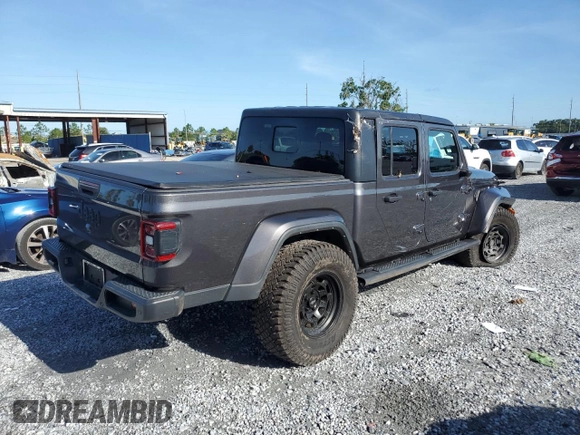 2021 Jeep Gladiator Willys with VIN 1C6HJTAG0ML615446, listed as a Copart auction lot 60571375 with 62,174 mi miles and Salvage title. Bid and sale history available at DreamBid. Image 3.