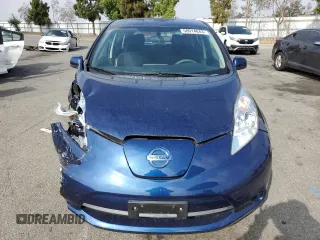 2016 Nissan LEAF S with VIN 1N4AZ0CP2GC306442, listed as a Copart auction lot 58014843 with 25,340 mi miles. Bid and sale history available at carsss.com. Image 5.