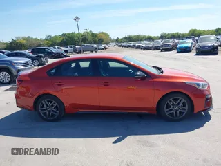 2021 Kia Forte GT-Line with VIN 3KPF34ADXME409193, listed as a IAAI auction lot 41846359 with 52,321 mi miles. Bid and sale history available at carsss.com. Image 14.