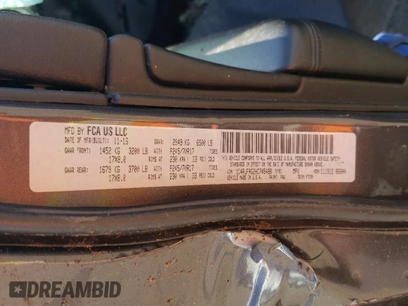2017 Jeep Grand Cherokee Altitude z VIN 1C4RJFAG2HC745488, wystawiony jako Copart lot #53670515 z przebiegiem Nie podano mil oraz Nie do naprawy. Historia ofert i sprzedaży dostępna na DreamBid. Obrazek 13.