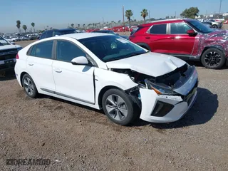 2019 Hyundai Ioniq Electric with VIN KMHC75LH8KU048621, listed as a IAAI auction lot 41998284 with 59,780 mi miles. Bid and sale history available at carsss.com. Image 1.
