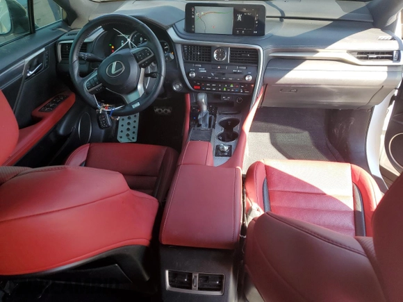 2021 Lexus RX 350 F Sport with VIN 2T2YZMDA2MC289697, listed as a Copart auction lot 47851685 with 80,791 mi miles and Salvage title. Bid and sale history available at DreamBid. Image 8.