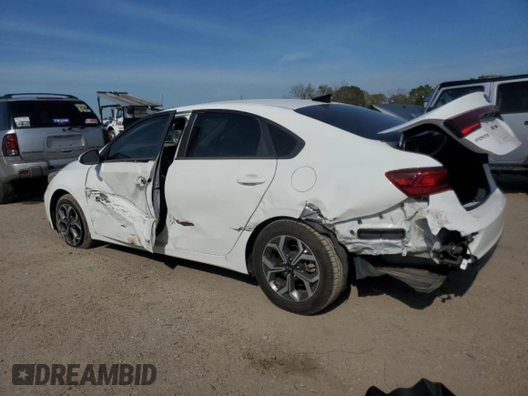 2019 Kia Forte LXS with VIN 3KPF24AD2KE129932, listed as a Copart auction lot 50815795 with 57,384 mi miles and Salvage Title. Bid and sale history available at carsss.com. Image 2.