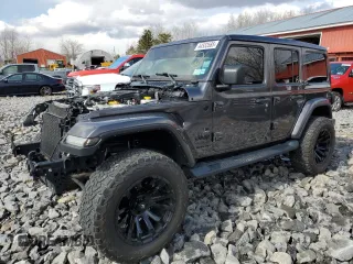 2022 Jeep Wrangler Unlimited Sahara z VIN 1C4HJXEN9NW191371, wystawiony jako Copart lot #44553585 z przebiegiem 38 167 mil mil oraz Szkoda całkowita • Salvage title. Historia ofert i sprzedaży dostępna na DreamBid. Obrazek 1.