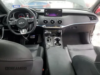 2022 Kia Stinger GT-Line with VIN KNAE35LD4N6106199, listed as a Copart auction lot 79139164 with 53,358 mi miles and Salvage Title. Bid and sale history available at DreamBid. Image 8.