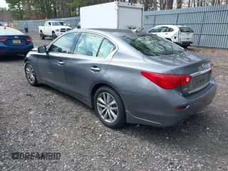 2015 Infiniti Q50 Premium with VIN JN1BV7AR8FM417774, listed as a IAAI auction lot 41909847 with 39,377 mi miles. Bid and sale history available at carsss.com. Image 3.
