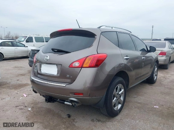 2009 Nissan Murano S with VIN JN8AZ18U79W100389, listed as a IAAI auction lot 41324706 with 207,086 mi miles. Bid and sale history available at carsss.com. Image 4.