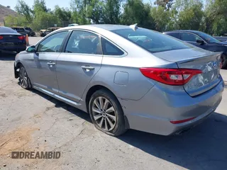 2015 Hyundai Sonata Sport with VIN 5NPE34AF5FH216123, listed as a IAAI auction lot 42271866 with 85,346 mi miles and . Bid and sale history available at DreamBid. Image 3.