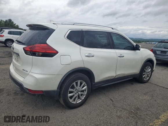 2017 Nissan Rogue SV with VIN KNMAT2MV1HP521146, listed as a Copart auction lot 57666445 with 123,010 mi miles and Salvage title. Bid and sale history available at DreamBid. Image 3.