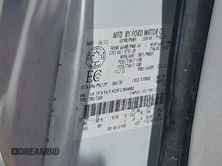 2013 Ford F-150 XL with VIN 1FTFX1EFXDFC59882, listed as a IAAI auction lot 42025983 with 291,615 mi miles and . Bid and sale history available at carsss.com. Image 9.