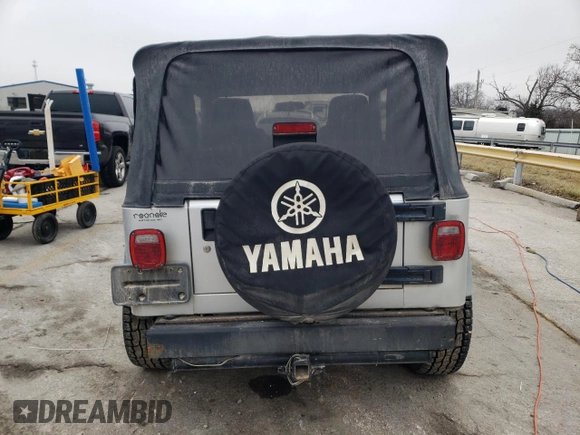 2006 Jeep Wrangler SE with VIN 1J4FA29176P755459, listed as a Copart auction lot 43160845 with 204,867 mi miles and Salvage Title. Bid and sale history available at carsss.com. Image 6.