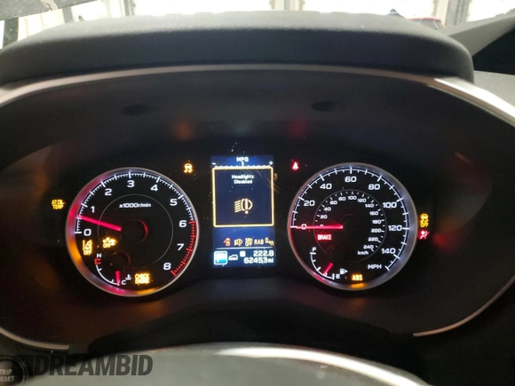 2022 Subaru Ascent Premium with VIN 4S4WMACD5N3437383, listed as a Copart auction lot 52733645 with 62,453 mi miles and Salvage title. Bid and sale history available at DreamBid. Image 9.
