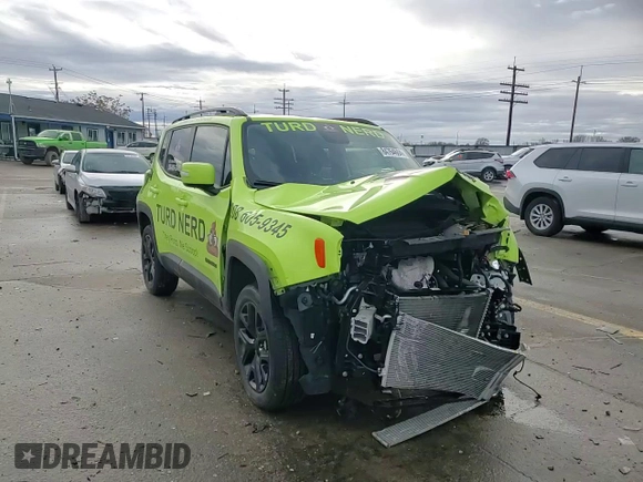 2018 Jeep Renegade Altitude with VIN ZACCJBBB1JPH70546, listed as a Copart auction lot 84764604 with 22,936 mi miles and Salvage title. Bid and sale history available at DreamBid. Image 11.