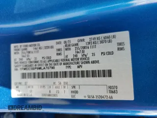 2021 Ford Bronco z VIN 1FMEE5BP9MLA70790, wystawiony jako Copart lot #61759644 z przebiegiem 2 741 mil mil oraz Szkoda całkowita • Salvage title. Historia ofert i sprzedaży dostępna na DreamBid. Obrazek 13.