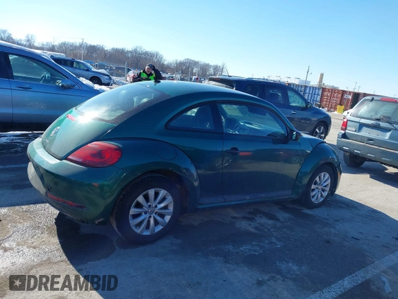 2017 Volkswagen Beetle 1.8T Fleet with VIN 3VWF17AT6HM618275, listed as a IAAI auction lot 41318611 with 134,594 mi miles. Bid and sale history available at carsss.com. Image 12.
