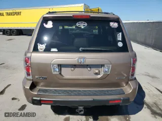 2007 Honda Pilot EX-L with VIN 2HKYF18787H508187, listed as a Copart auction lot 48139315 with 188,985 mi miles and Salvage Title. Bid and sale history available at carsss.com. Image 6.