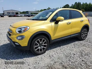 2016 FIAT 500X Trekking Plus with VIN ZFBCFYET7GP396588, listed as a Copart auction lot 58952095 with 92,689 mi miles and Salvage title. Bid and sale history available at DreamBid. Image 1.