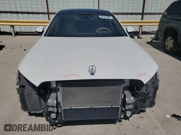 2022 Mercedes-Benz S 500 with VIN W1K6G6DB6NA157723, listed as a Copart auction lot 48541805 with 27,198 mi miles and Salvage Title. Bid and sale history available at DreamBid. Image 5.