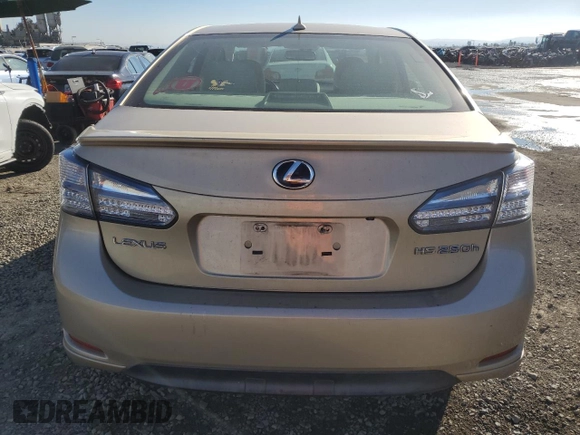 2010 Lexus HS 250h with VIN JTHBB1BA3A2018091, listed as a Copart auction lot 83114234 with 219,314 mi miles and Salvage Title. Bid and sale history available at DreamBid. Image 6.