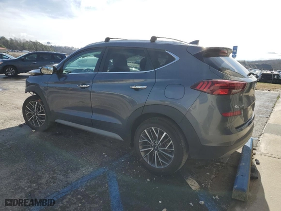 2021 Hyundai Tucson Limited with VIN KM8J33AL7MU407944, listed as a Copart auction lot 44103475 with 36,727 mi miles and Salvage Title. Bid and sale history available at carsss.com. Image 2.
