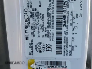 2020 Ford Fusion Hybrid SEL with VIN 3FA6P0MU0LR129742, listed as a Copart auction lot 88924535 with 79,949 mi miles and Salvage Title. Bid and sale history available at carsss.com. Image 12.