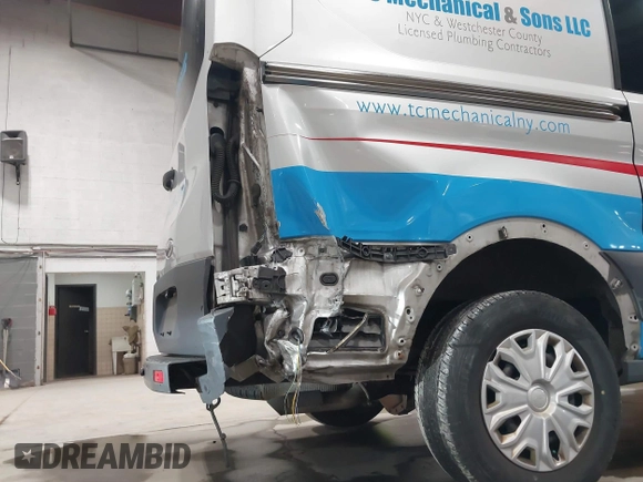 2015 Ford Transit Cargo with VIN 1FTNR1CM6FKA19083, listed as a IAAI auction lot 41790045 with 56,762 mi miles and . Bid and sale history available at carsss.com. Image 6.