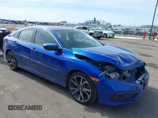 2019 Honda Civic Sedan Sport with VIN 2HGFC2F8XKH511399, listed as a IAAI auction lot 41763805 with 128,635 mi miles. Bid and sale history available at carsss.com. Image 1.