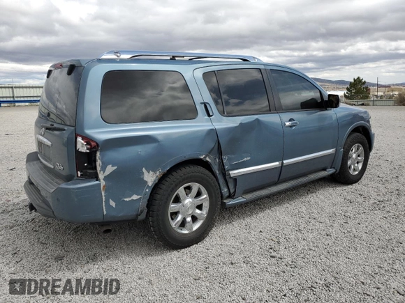 2008 Infiniti QX56 with VIN 5N3AA08C58N906100, listed as a Copart auction lot 51782595 with 268,502 mi miles and Salvage Title. Bid and sale history available at DreamBid. Image 3.