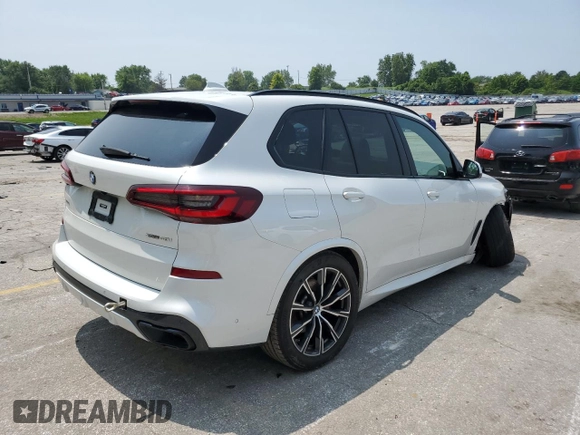 2022 BMW X5 xDrive40i with VIN 5UXCR6C06N9K96399, listed as a Copart auction lot 59893805 with 41,906 mi miles and Salvage title. Bid and sale history available at DreamBid. Image 3.