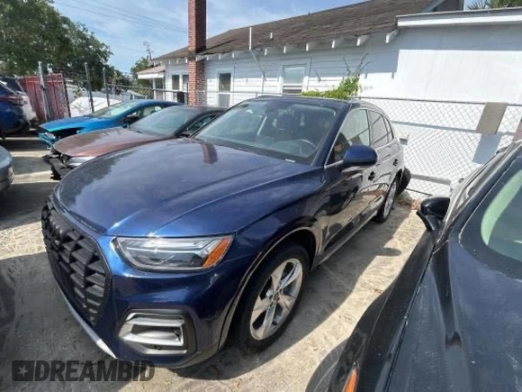 2021 Audi Q5 Premium Plus с VIN WA1BAAFY2M2128107, выставлен на аукционе Copart как лот 62093395 с пробегом Не указан миль и Списание • Salvage title. История ставок и продаж доступна на DreamBid. Изображение 2.