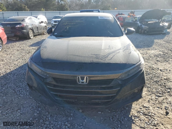 2022 Honda Accord Sedan Sport SE with VIN 1HGCV1F49NA000080, listed as a Copart auction lot 46639555 with 0 mi miles and Salvage Title. Bid and sale history available at carsss.com. Image 5.