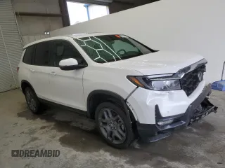 2023 Honda Passport EX-L with VIN 5FNYF8H56PB008485, listed as a Copart auction lot 47852225 with 52,543 mi miles and Salvage Title. Bid and sale history available at carsss.com. Image 4.