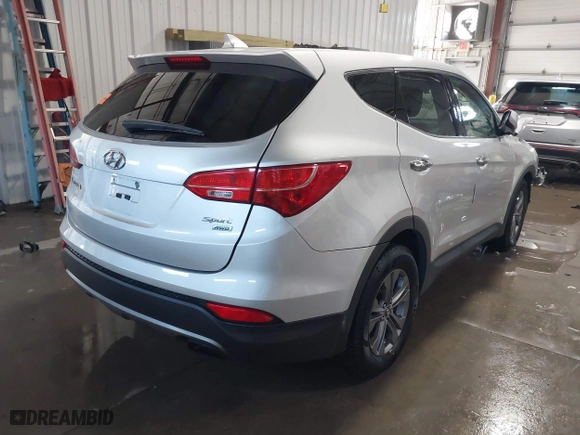 2013 Hyundai Santa Fe Sport with VIN 5XYZTDLB8DG027319, listed as a IAAI auction lot 41240809 with 1 mi miles. Bid and sale history available at carsss.com. Image 4.