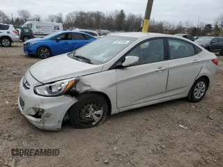 2015 Hyundai Accent GLS with VIN KMHCT4AE0FU901954, listed as a Copart auction lot 49212505 with 130,562 mi miles and Salvage Title. Bid and sale history available at carsss.com. Image 1.