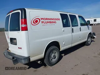 2017 GMC Savana Cargo Van with VIN 1GTW7AFF3H1906737, listed as a IAAI auction lot 40511351 with 98,559 mi miles. Bid and sale history available at carsss.com. Image 4.