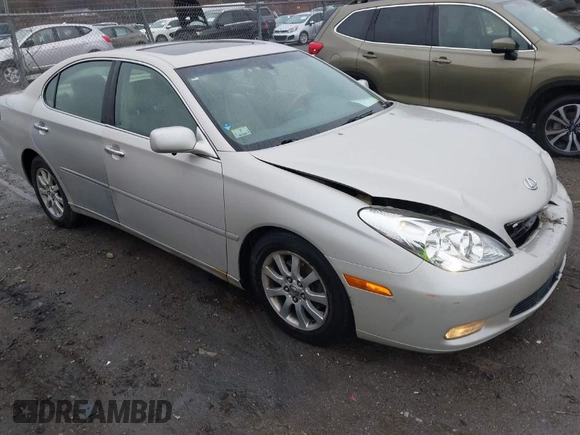 2003 Lexus ES 300 with VIN JTHBF30G130133021, listed as a IAAI auction lot 41848909 with 172,400 mi miles and . Bid and sale history available at DreamBid. Image 1.