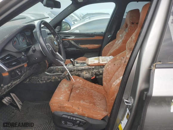 2017 BMW X5 M with VIN 5YMKT6C32H0U39292, listed as a Copart auction lot 75090154 with 0 mi miles and Salvage Title. Bid and sale history available at carsss.com. Image 7.