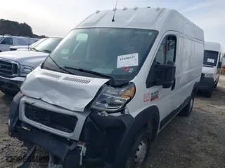 2019 Ram ProMaster Cargo Van with VIN 3C6TRVBG9KE557100, listed as a IAAI auction lot 41650570 with 58,469 mi miles. Bid and sale history available at carsss.com. Image 2.