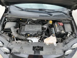 2012 Chevrolet Sonic LT with VIN 1G1JC6SB7C4200604, listed as a Copart auction lot 52843945 with 101,039 mi miles and Salvage Title. Bid and sale history available at carsss.com. Image 12.