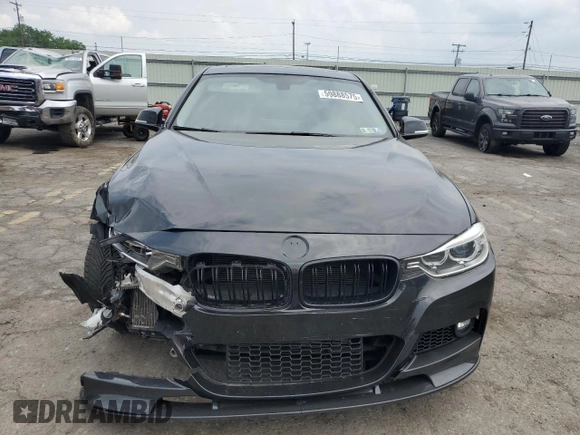 2015 BMW 3 Series 335i xDrive with VIN WBA3B9C57FF589960, listed as a Copart auction lot 59888575 with 69,919 mi miles and Salvage title. Bid and sale history available at DreamBid. Image 5.