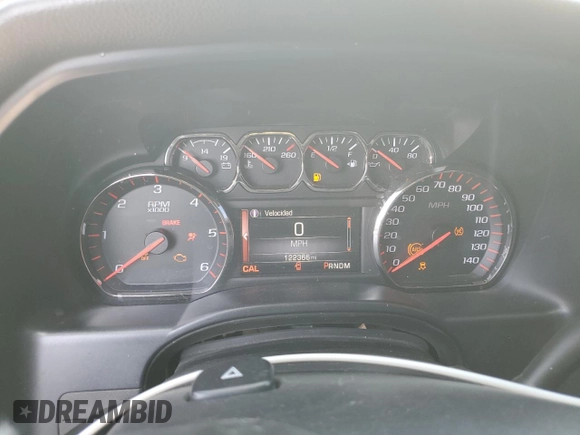 2015 GMC Sierra 1500 SLT with VIN 3GTU2VEC4FG150712, listed as a Copart auction lot 52424765 with 122,366 mi miles and Salvage Title. Bid and sale history available at DreamBid. Image 9.