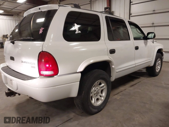 2003 Dodge Durango SLT with VIN 1D4HS48N33F629275, listed as a IAAI auction lot 41667214 with 163,391 mi miles and . Bid and sale history available at DreamBid. Image 4.