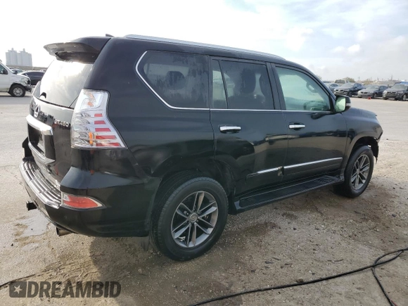 2019 Lexus GX with VIN JTJJM7FX5K5219254, listed as a Copart auction lot 42675534 with 130,800 mi miles and Salvage Title. Bid and sale history available at carsss.com. Image 3.