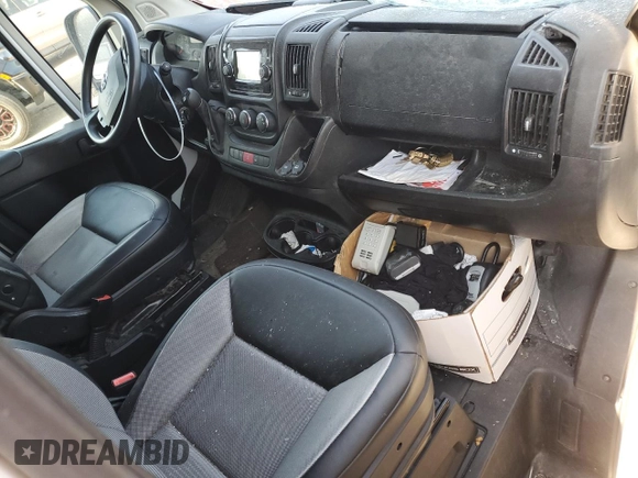 2020 Ram ProMaster Cargo with VIN 3C6TRVDG7LE104897, listed as a Copart auction lot 65012484 with Not Provided miles and Salvage Title. Bid and sale history available at carsss.com. Image 8.
