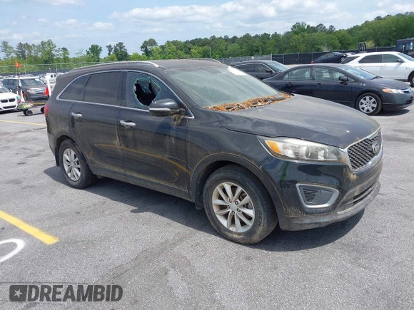 2016 Kia Sorento LX with VIN 5XYPG4A3XGG083872, listed as a IAAI auction lot 42093148 with 98,056 mi miles. Bid and sale history available at carsss.com. Image 1.